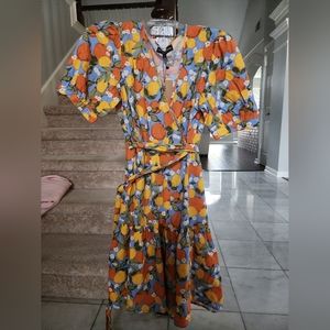 Princess Highway NWT Citrus Print Wrap Dress in AU size 12